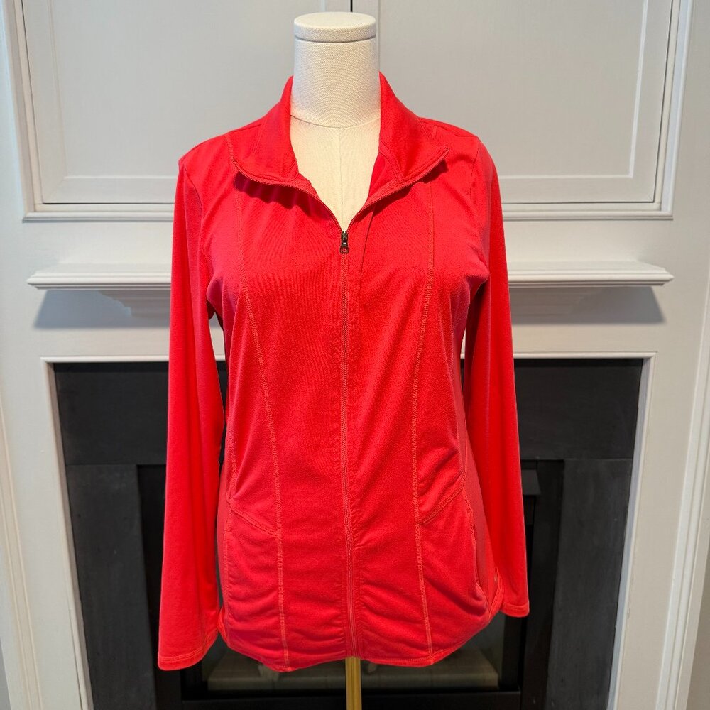 💖 Champion DuoDry Full Zip Jacket – Bright Fuchsia, Size L 💖